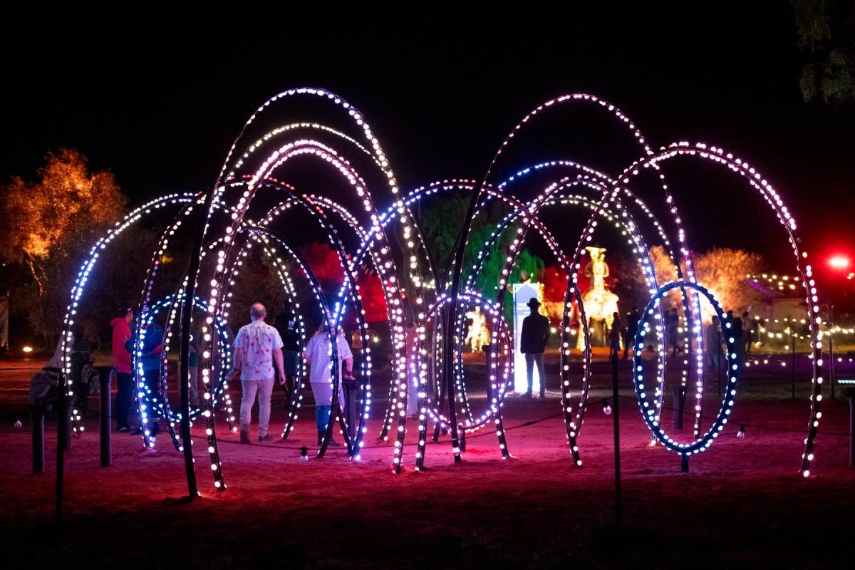 Parrtjima transforming light country installation